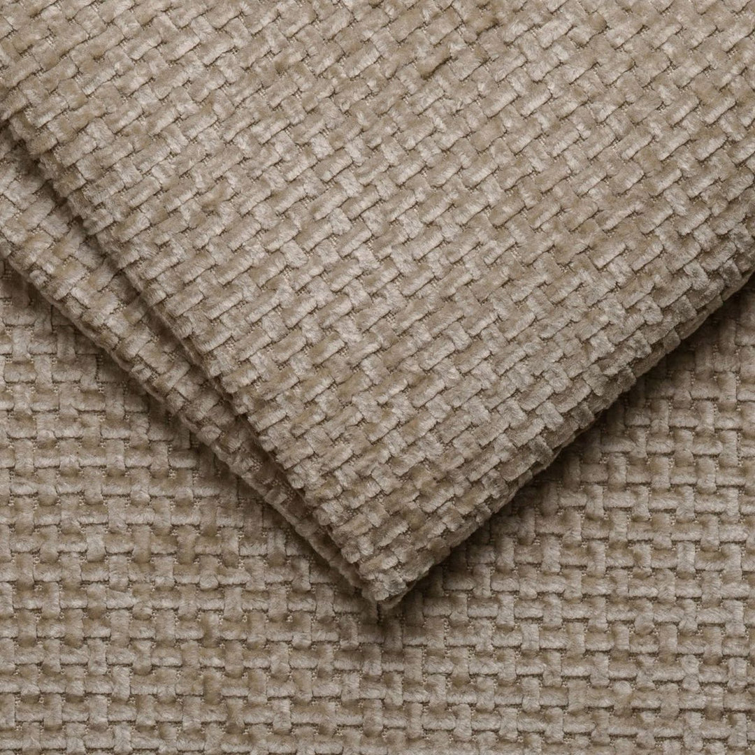 Canapé d'angle MICADONI Molino chenille beige foncé