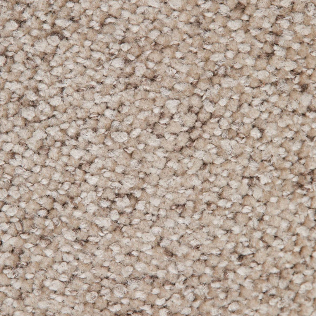 Fauteuil SKLUM en tissu chenille Brun Blé et fer Jolie Marron Bois Foncé