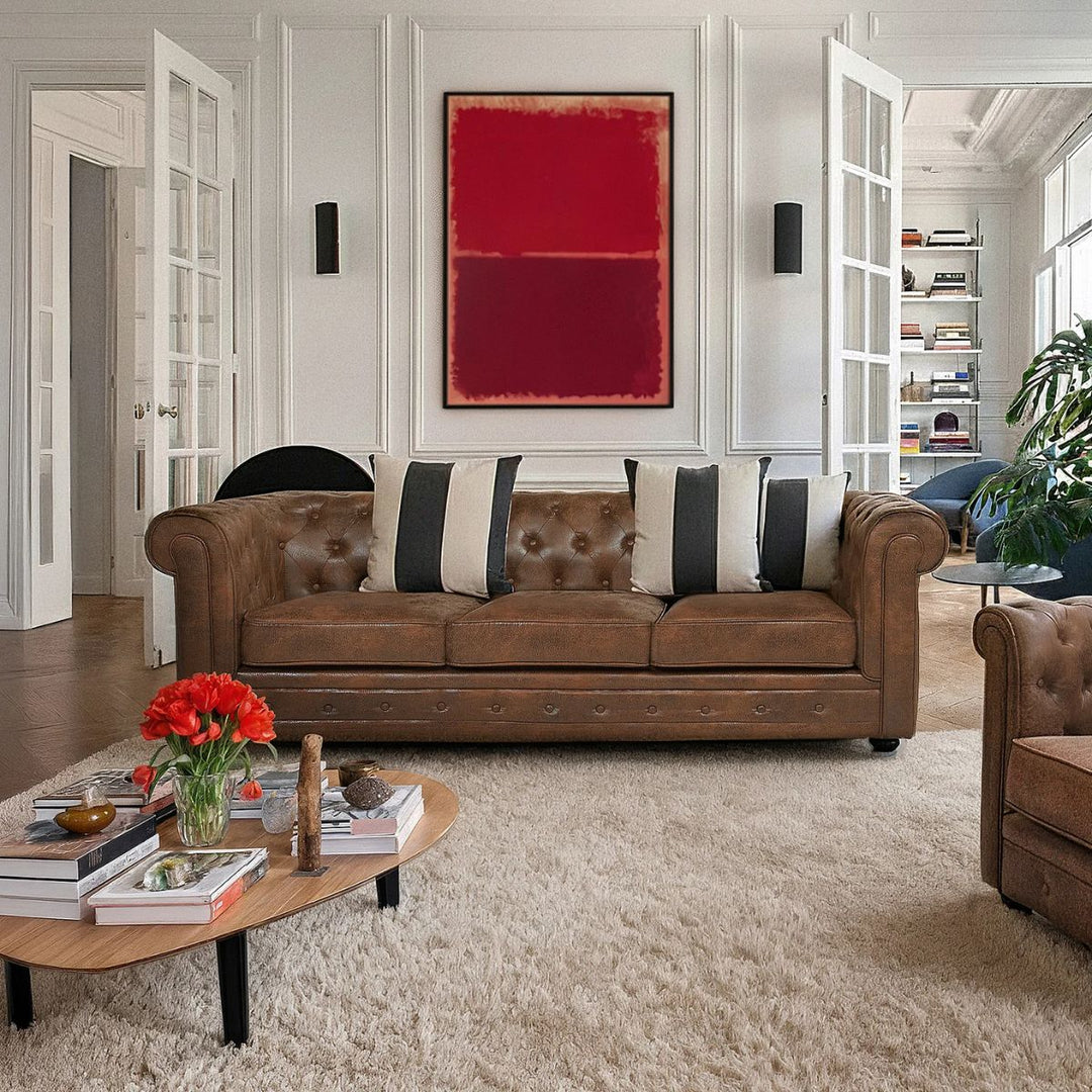 Canapé fixe VENTE UNIQUE CHESTERFIELD 3 places