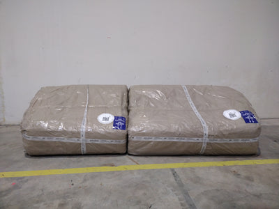 Canapé 4 places Micadoni Diana beige foncé - Léger défaut