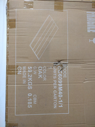 Table Lotty en contreplaqué de chêne finition naturelle et pieds en verre 180 x 100 cm Kave Home