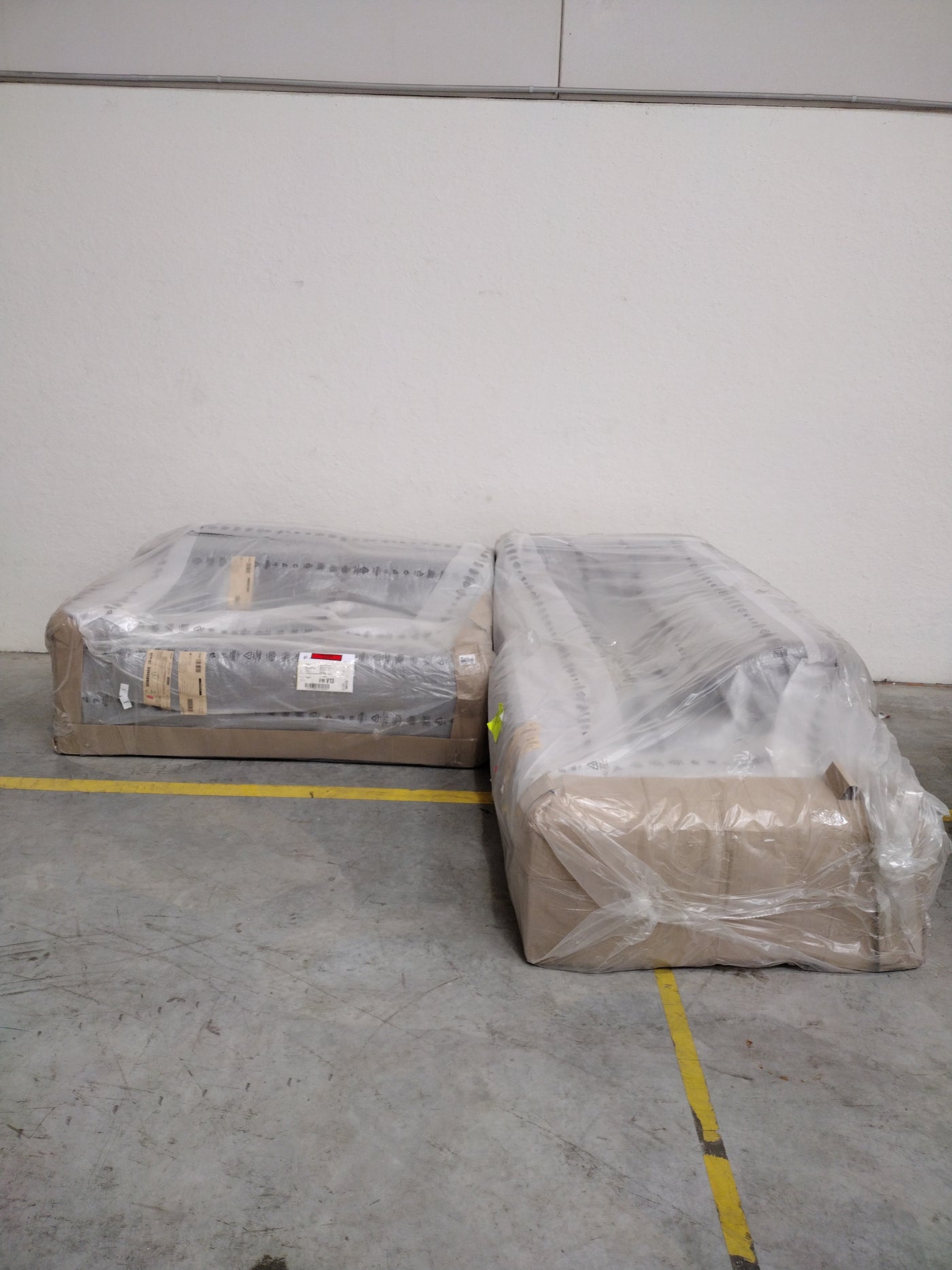 ALINEA Canapé Origano d'angle droit convertible avec coffre en tissu doux - gris ardoise