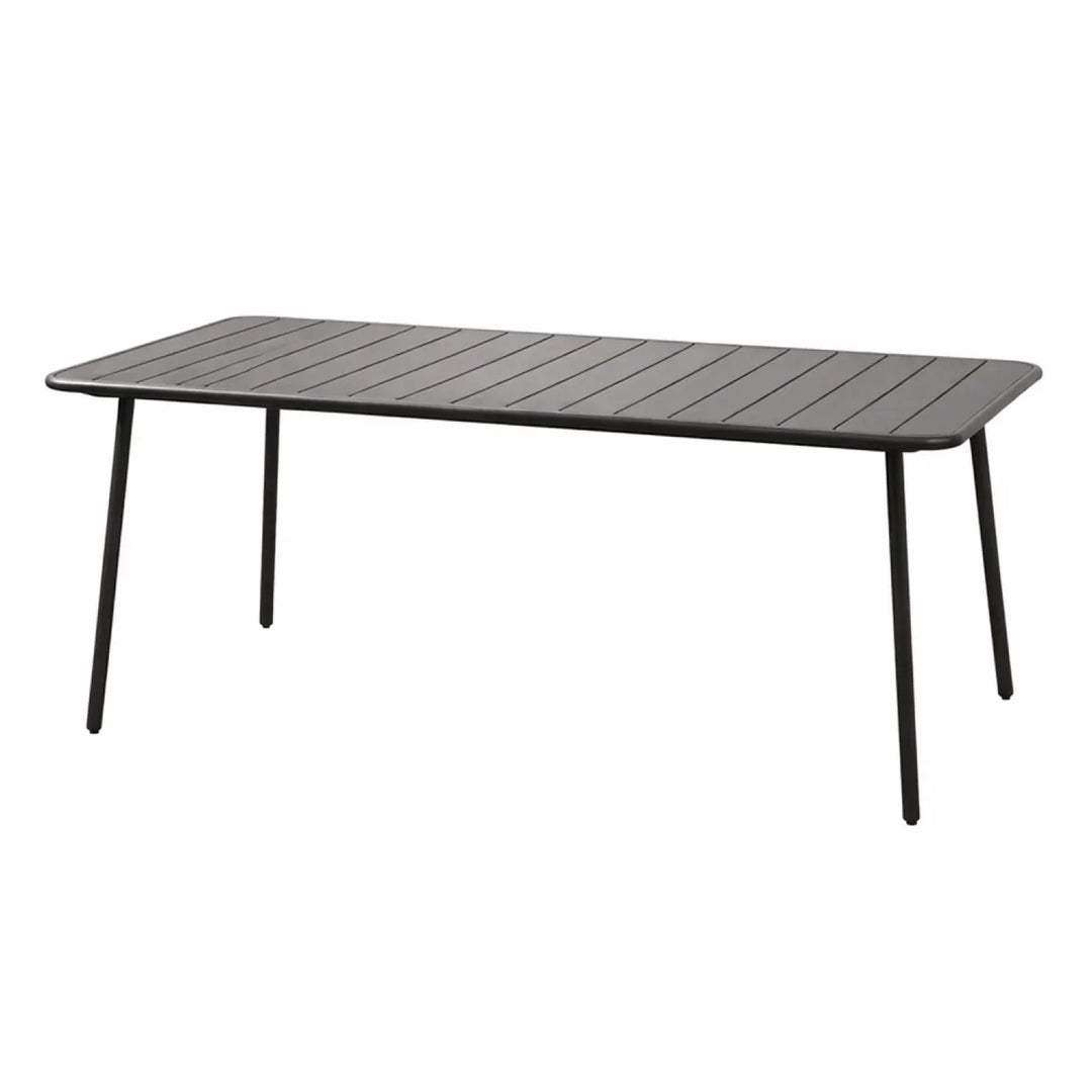 table acier bergame gris foncé