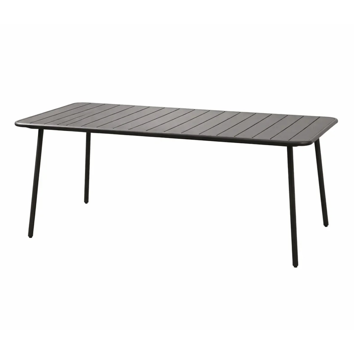 table acier bergame gris foncé