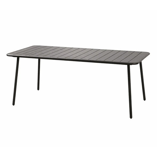 table acier bergame gris foncé