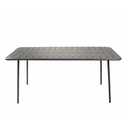 table acier bergame gris foncé