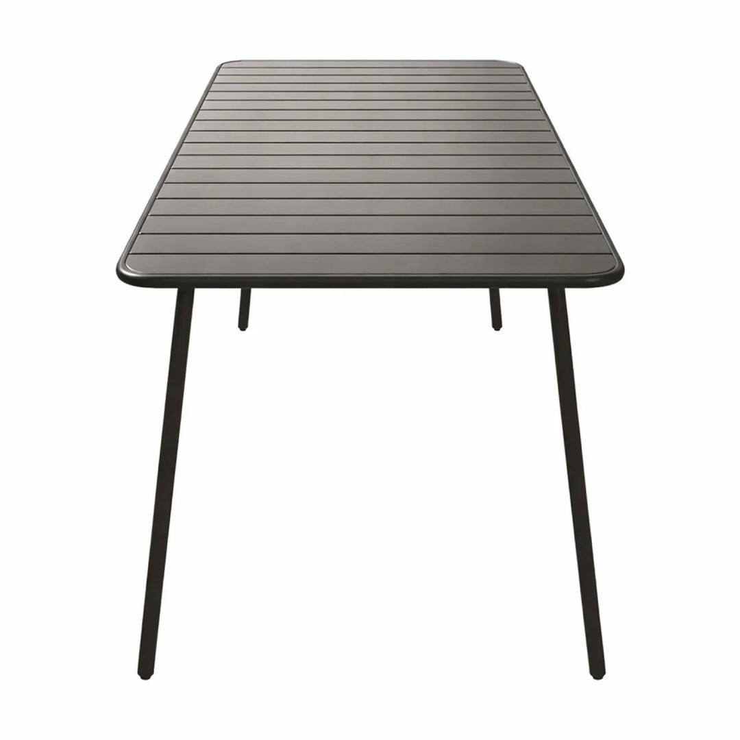 table acier bergame gris foncé