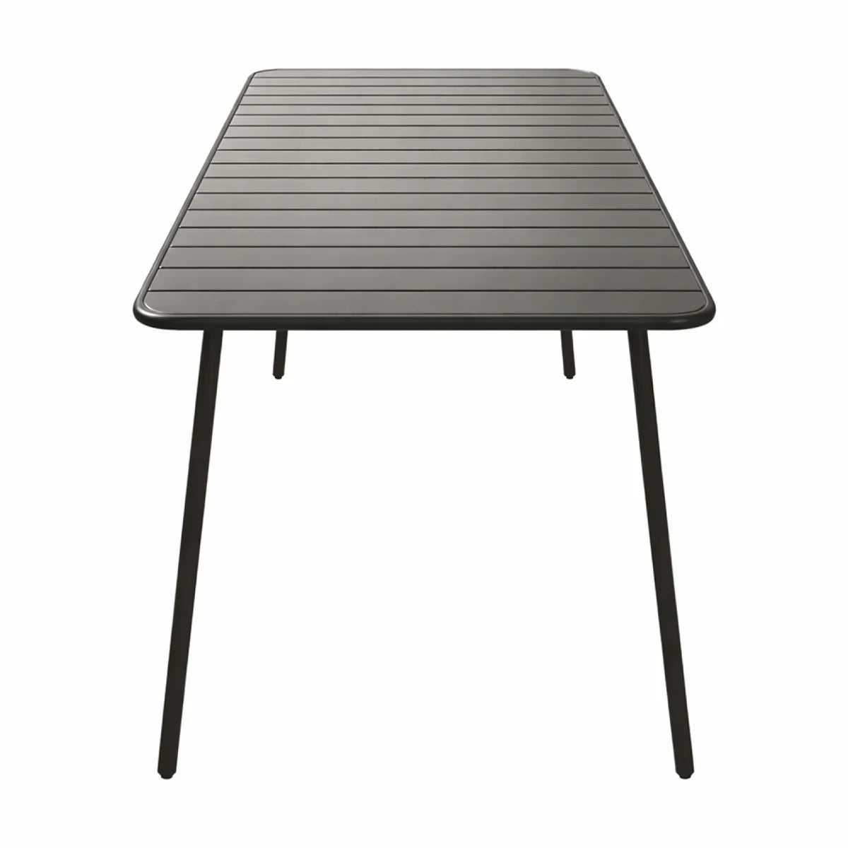 table acier bergame gris foncé