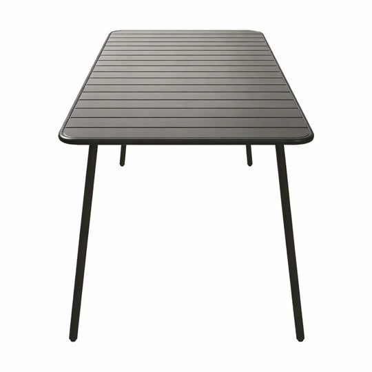 table acier bergame gris foncé