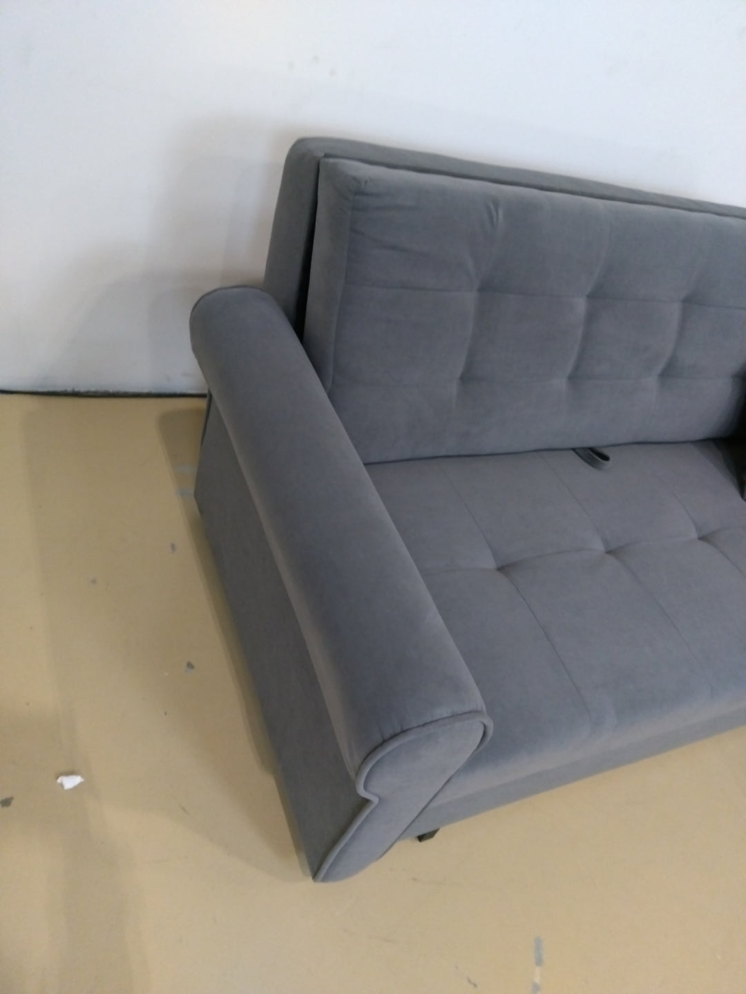 Canapé convertible en tissu gris MOBILIER 1 Columbus 129 (Mono 246)
