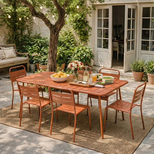 table-acier-terracotta-6-8-places-exterieur-bergame-ambiance-4-concept-usine
