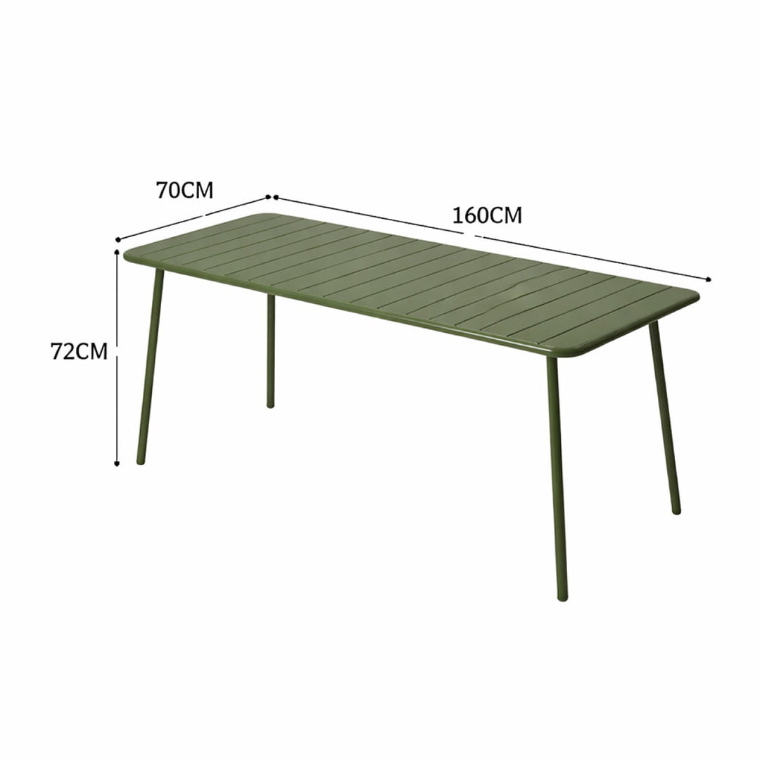 table-acier-vert-6-8-places-exterieur-bergame-dimensions-concept-usine
