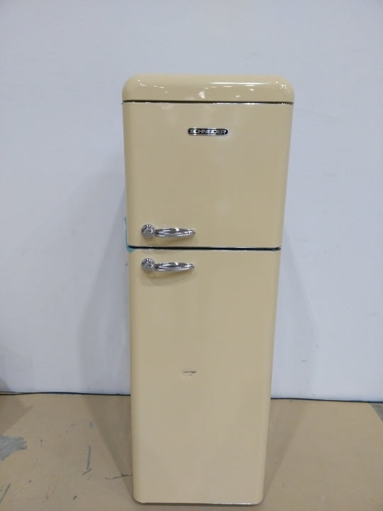 Réfrigérateur vintage 2 portes SCHNEIDER SCDD309VCR – 302 L – Crème