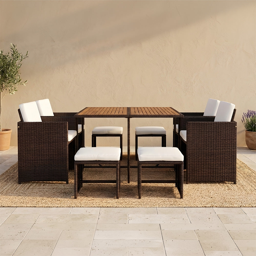 salon-jardin-encastrable-8-places-resine-tressee-marron et beige-toledo-ambiance 5-concept-usine