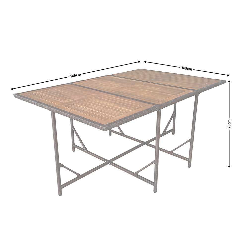 salon-jardin-encastrable-10-places-resine-tressee-marron et beige-toledo-dimensions-table-concept-usine