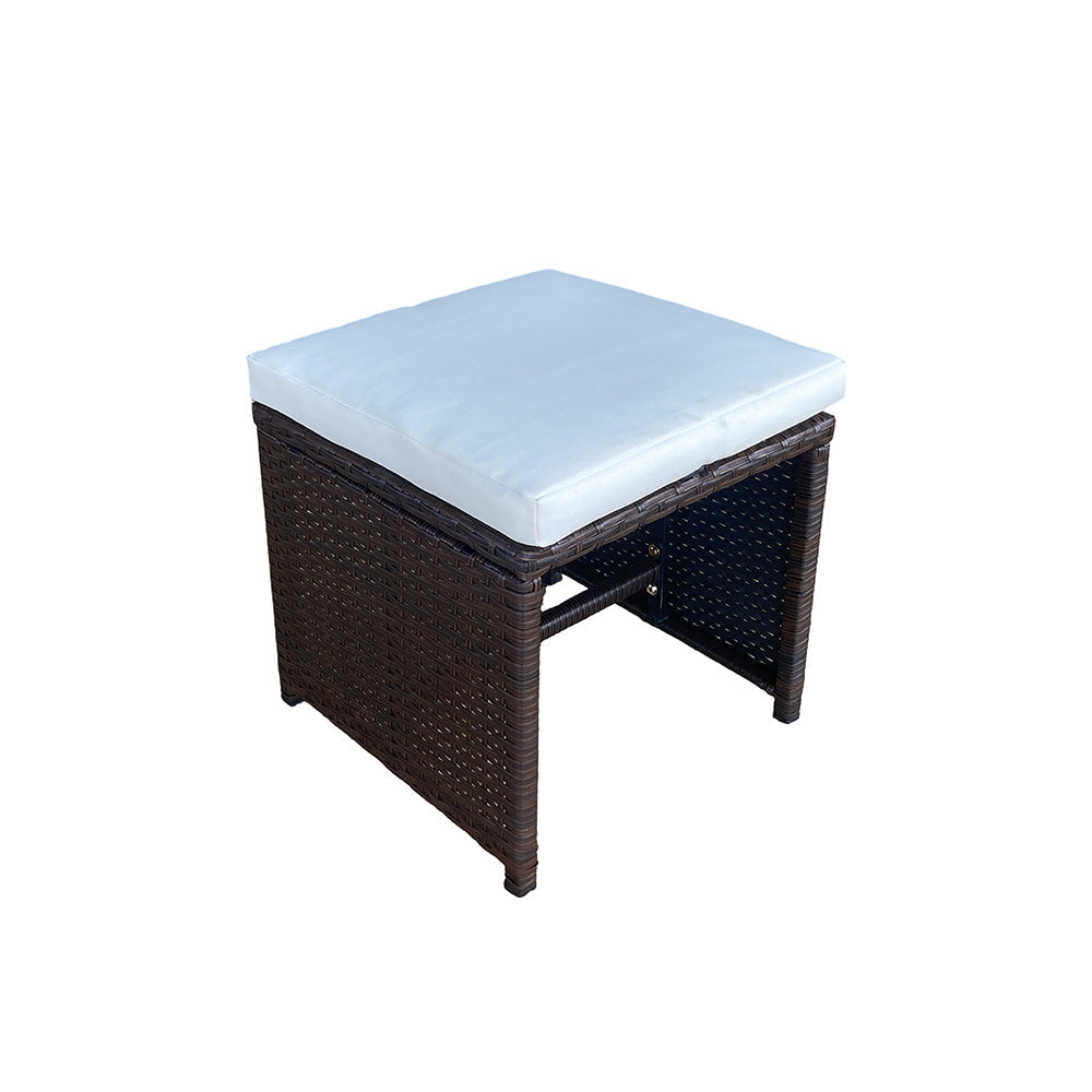 salon-jardin-encastrable-10-places-resine-tressee-marron et beige-toledo-pouf-concept-usine