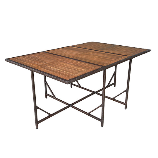 salon-jardin-encastrable-10-places-resine-tressee-marron et beige-toledo-table-concept-usine