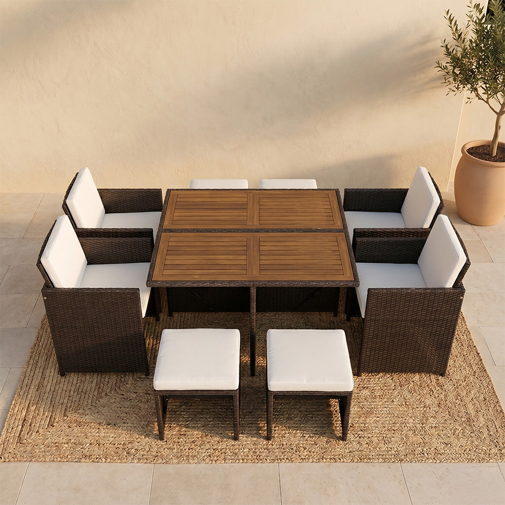 salon-jardin-encastrable-8-places-resine-tressee-marron et beige-toledo-ambiance-4-concept-usine