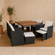 salon-jardin-encastrable-8-places-resine-tressee-noir et beige-toledo-ambiance-4-concept-usine