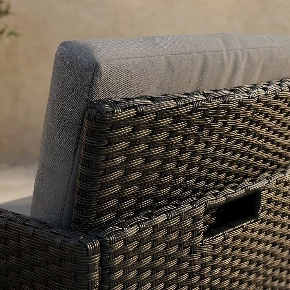salon-jardin-encastrable-10-places-resine-tressee-noir et gris-toledo-dos fauteuil-concept-usine