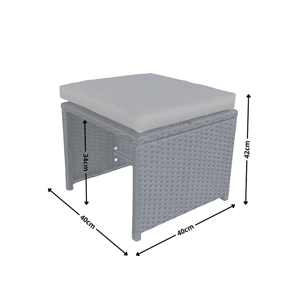 salon-jardin-encastrable-10-places-resine-tressee-noir et gris-toledo-pouf dimensions-concept-usine