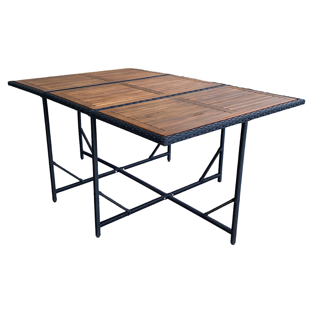 salon-jardin-encastrable-10-places-resine-tressee-noir et gris-toledo-table-concept-usine