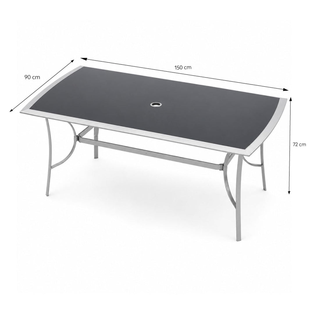 table-jardin-6-places-aluminium-gris-alassio-dimensions-concept-usine