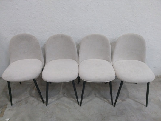 Lot de 4 chaises CASANOVA Livo beige