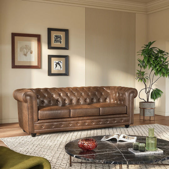 Canapé fixe VENTE UNIQUE CHESTERFIELD 3 places