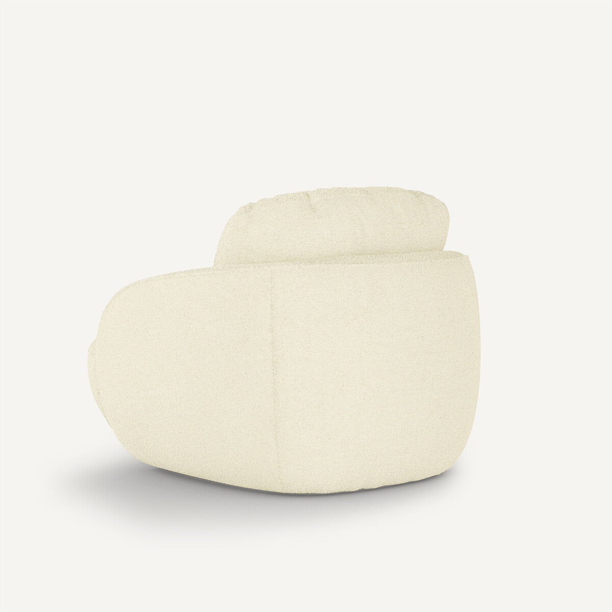 Fauteuil boule XL tissu bouclette, Alpine AM.PM