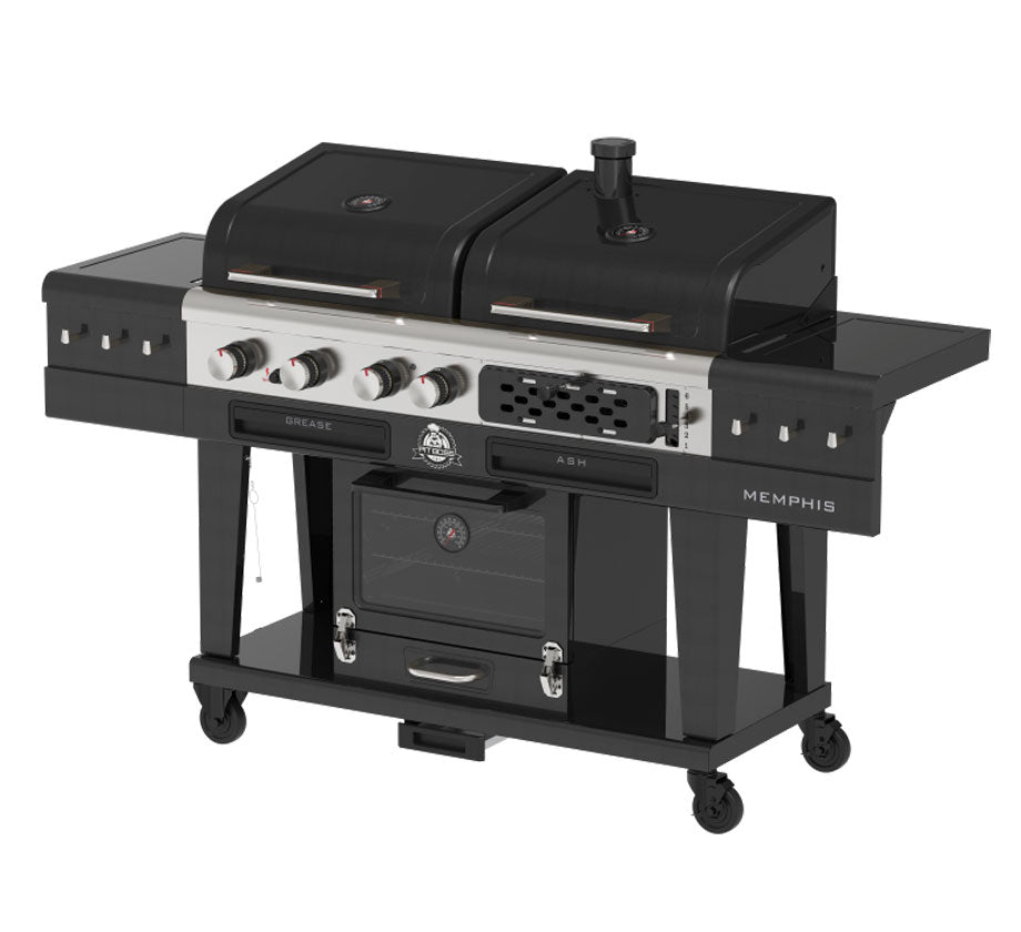 Barbecue Combo Pit Boss Memphis Ultimate 2.0 Gaz, Charbon & Fumoir Électrique