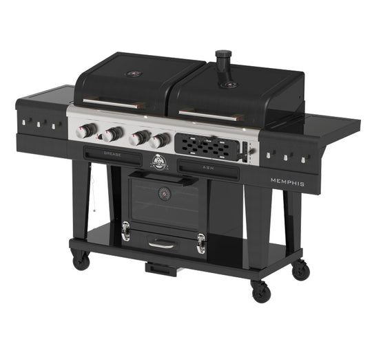 Barbecue Combo Pit Boss Memphis Ultimate 2.0 Gaz, Charbon & Fumoir Électrique