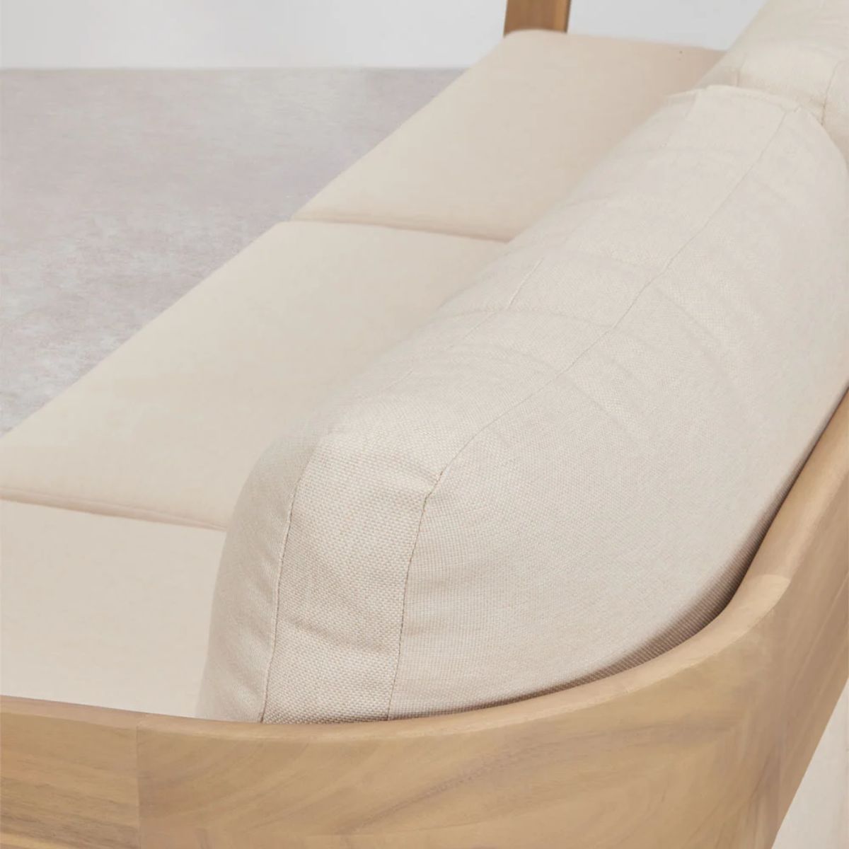 Canapé de jardin SKLUM 3 places en bois d'Acacia Marron Clair