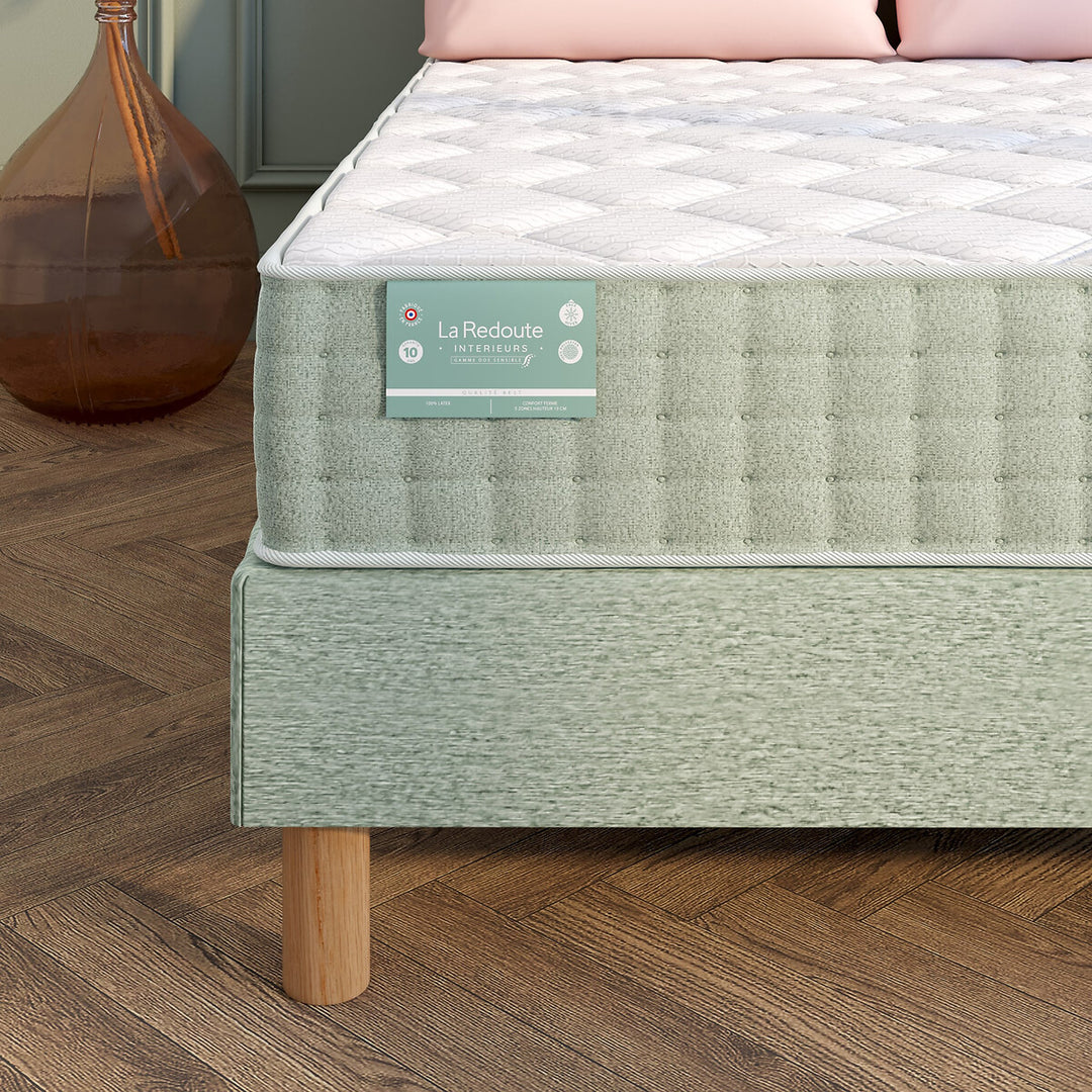 Matelas dos sensible latex, 5 zones, soutien ferme, accueil tonique 140x190cm
