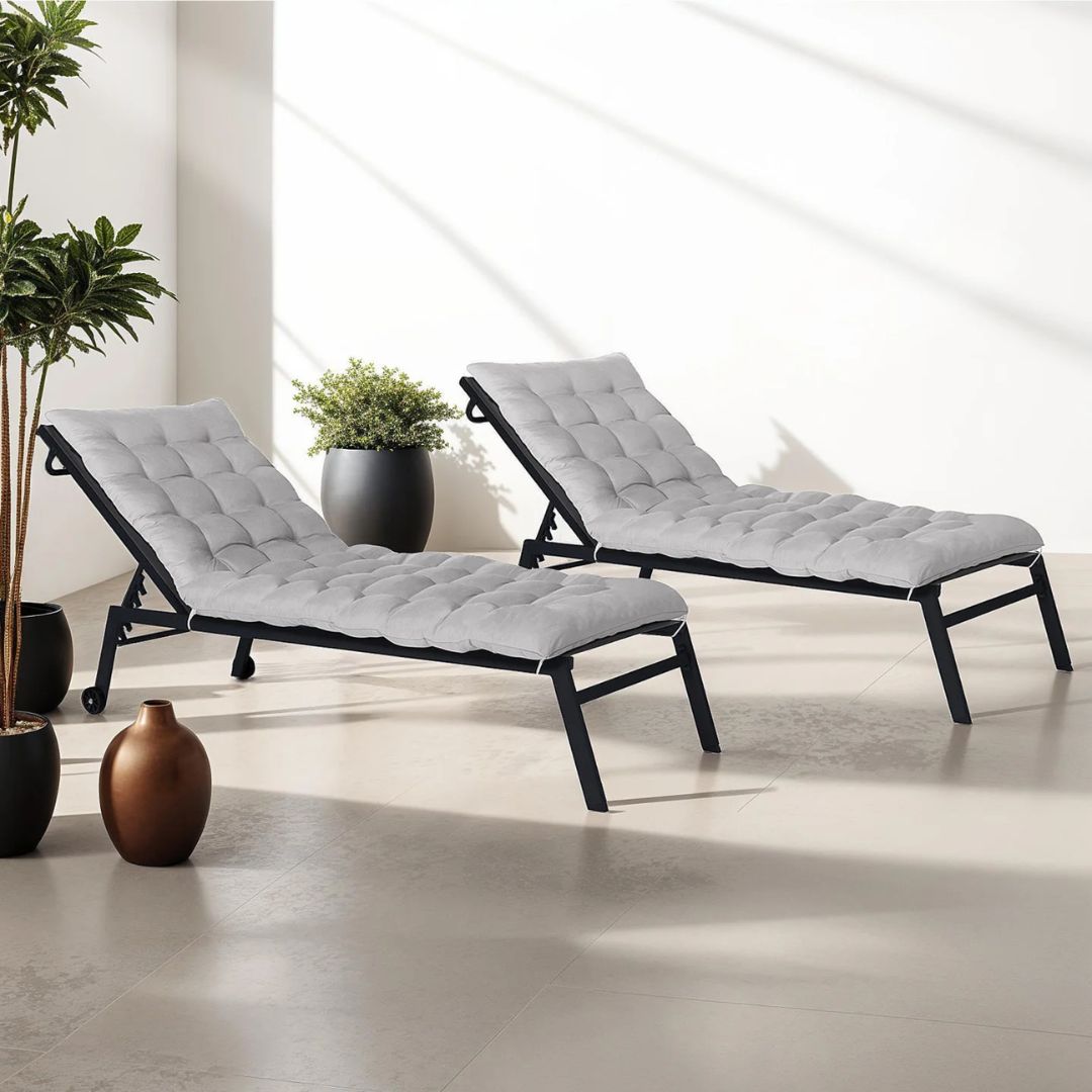 Lot de 2 matelas universel pour bain de soleil