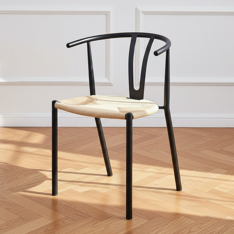 Lot de 2 chaises en métal et corde
