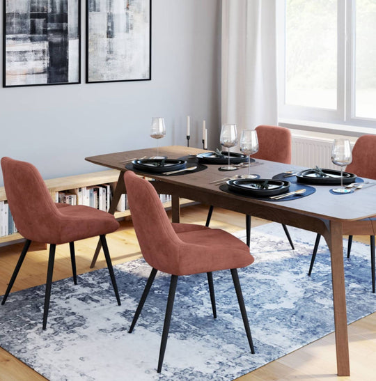 Lot de 2 chaises Olivia terracotta