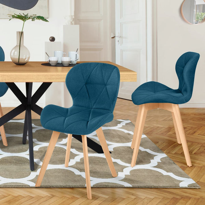 Lot de 2 chaises Gatsby Bleu canard