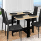 Table console pliable Andy noir/hetre
