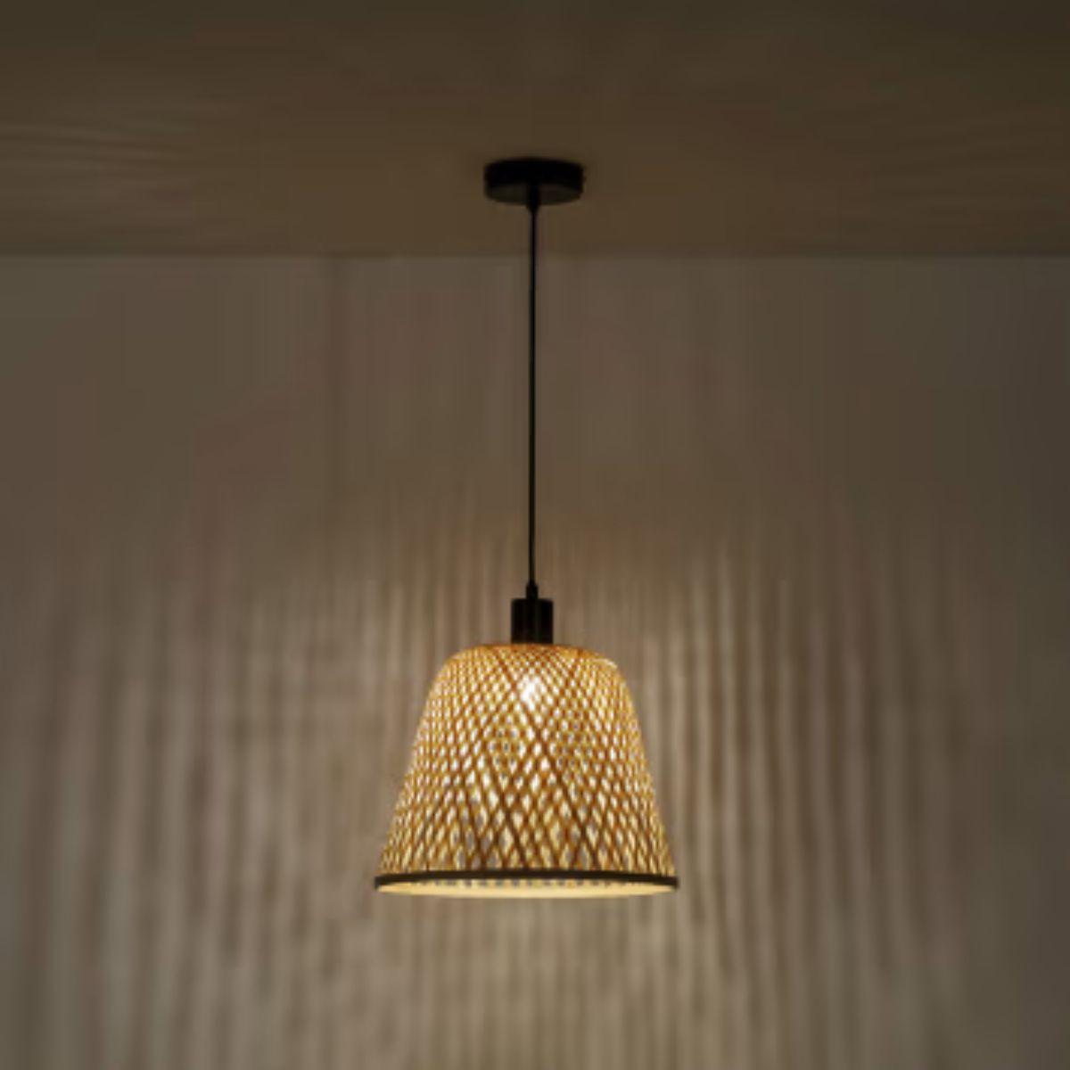 Plafonnier en bambou Raku