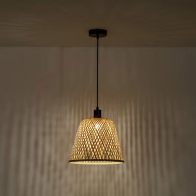 Plafonnier en bambou Raku