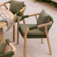Lot de 2 Chaises SKLUM de Jardin avec Accoudoirs en Bois d'Acacia Dubaï