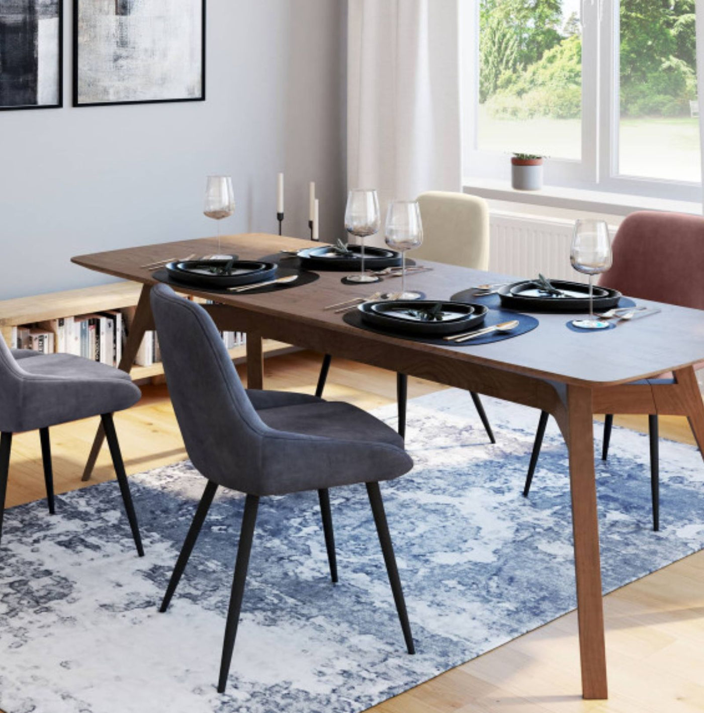 Lot de 4 chaises Olivia Mix couleurs