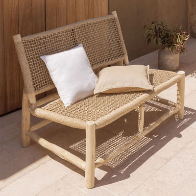 Canapé de jardin SKLUM 2 places en bois de teck Bientina