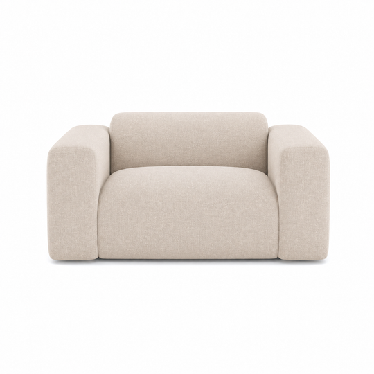 Fauteuil SIA HOME Myra Tissu Crème — photo produit