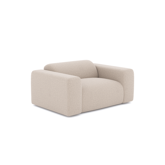 Fauteuil SIA HOME Myra Tissu Crème — photo produit