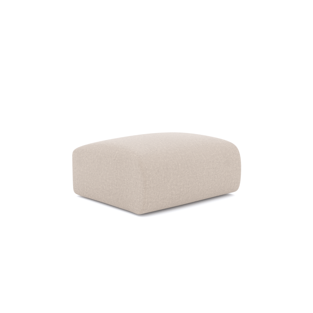 Pouf SIA Myra Mistral 2 tissu crème — photo produit
