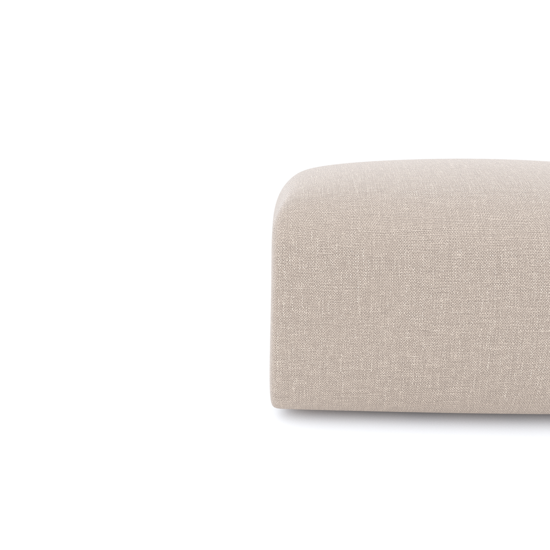 Pouf SIA Myra Mistral 2 tissu crème — photo produit