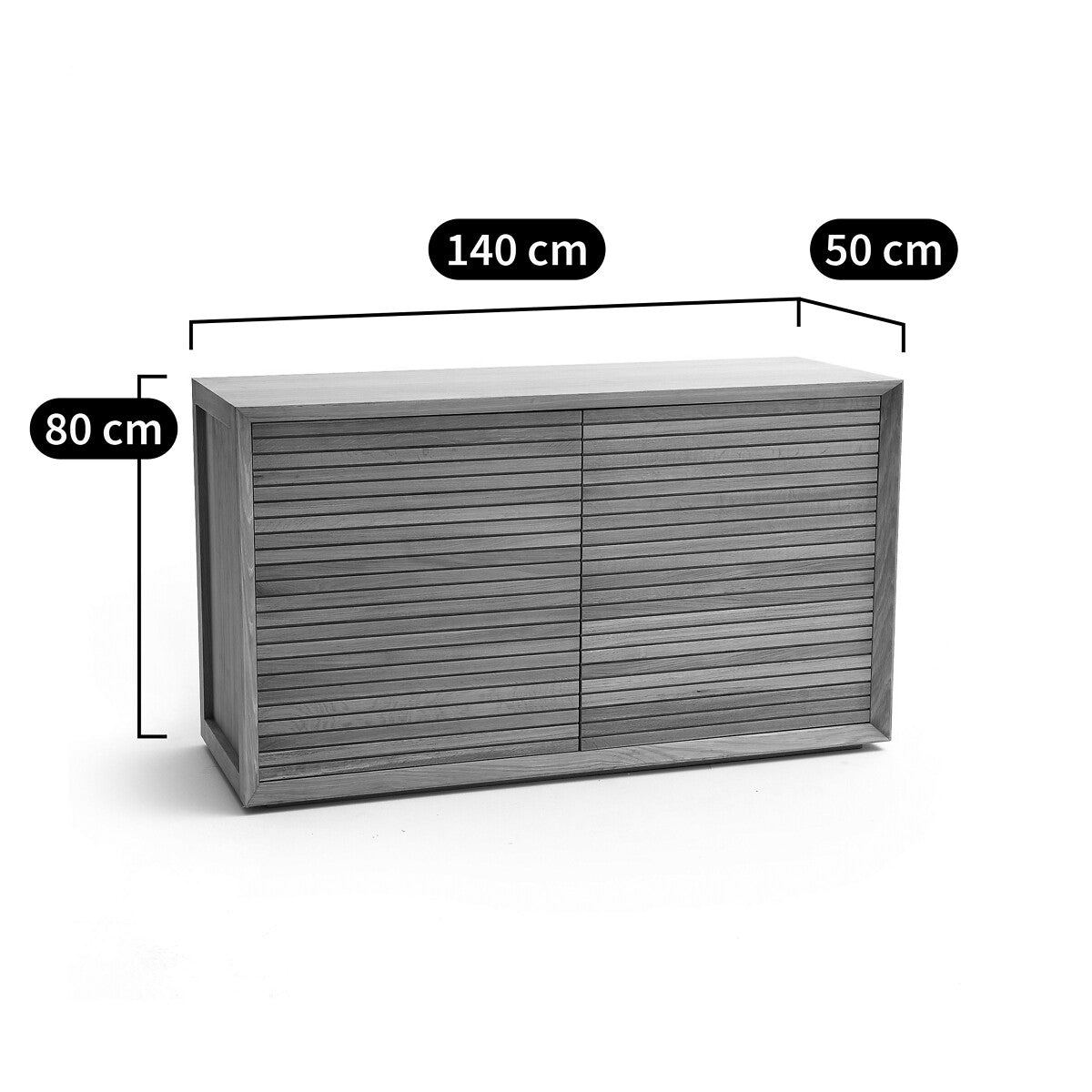 Buffet La Redoute plaqué chêne JOAQUIN