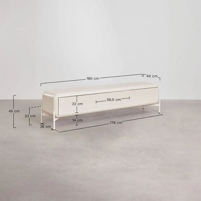 Meuble TV SKLUM Beige - ALEZNE